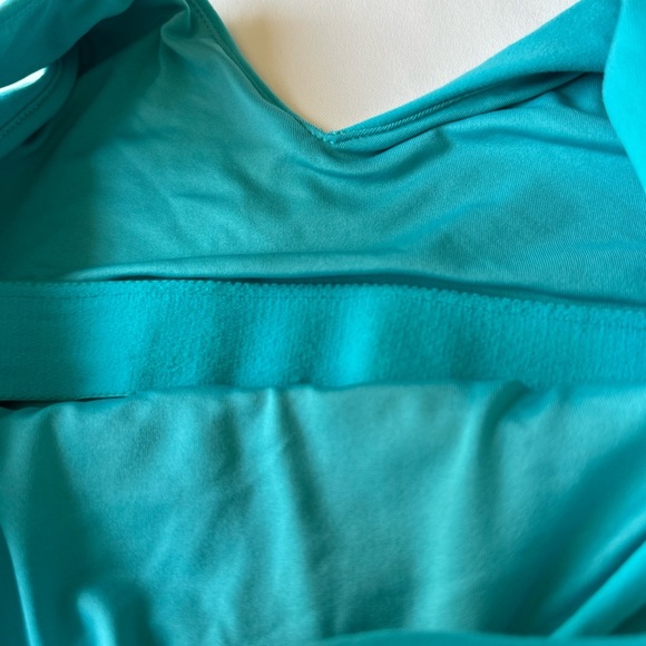 ALO Yoga Blue Racerback Sports Bra (has a hole you can see in the pictures) - Picture 5 of 9